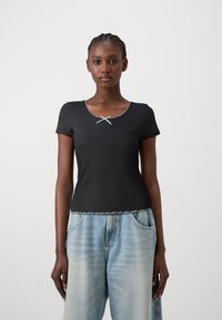 ONLY ONLTENNA DETAIL - Tricou basic - black