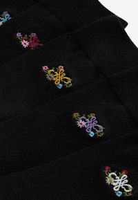 Next N LOGO FIVE PACK - Calze - black flower logo