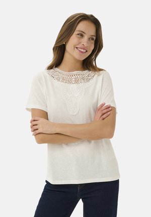 CUSHADA LACE - Basic T-shirt - spring gardenia