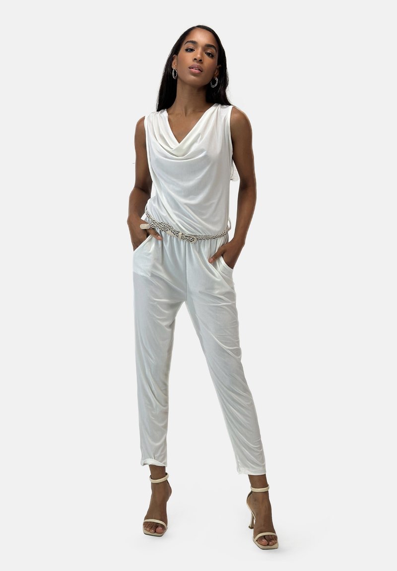 Elara Overall / Jumpsuit - weiß