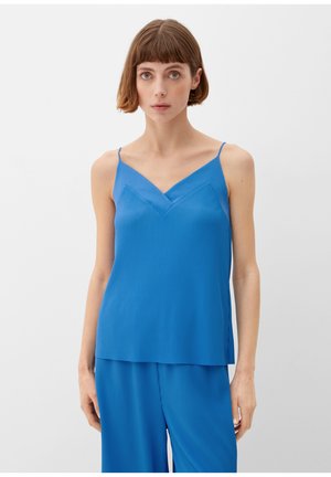 MIT PLISSEEFALTEN - Top - royalblau