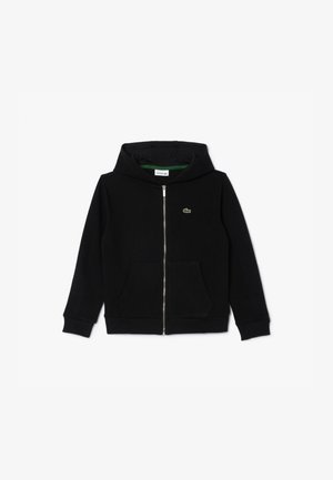 Lacoste CORE FULL ZIP UNISEX - Športna jopa s kapuco na zadrgo - black