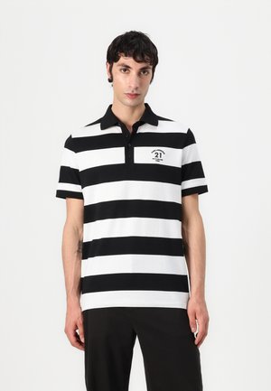 Polo shirt - black/white