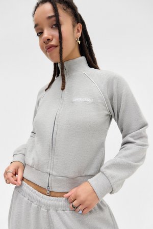 IETS FRANS… ALLY SHRUNKEN TRACK - Sweatshirt - grey