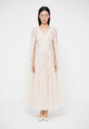 ETHEREAL BLOOMS CAPE SLEEVE ANKLE GOWN - Oblečenie na špeciálnu príležitosť - cream/multi-coloured