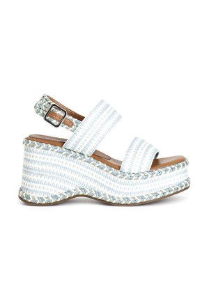 Sandales à plateforme - light blue white