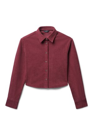 CROP - Hemdbluse - bordeaux chiaro