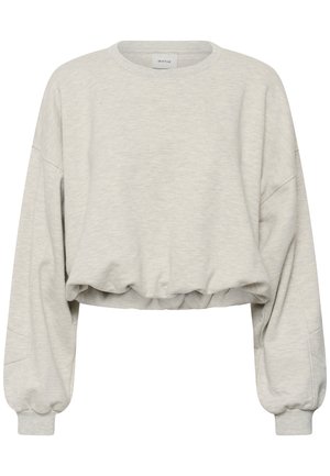 Gestuz, KAHLA MEL SWEATSHIRT - Sweatshirt - ultra light grey mélange