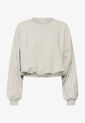 Gestuz, KAHLA MEL SWEATSHIRT - Collegepaita - ultra light grey mélange