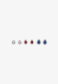 Selected, rhodium white red blue