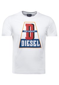 Diesel T-DIEGOR-K61 BEKLEIDUNG - T-shirt con stampa - bright white