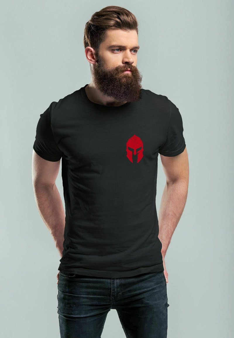 Neverless Camiseta para Mujer con Estampado de Valhalla Vikingo, Casco