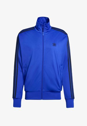 FBIRD - Športna jopa s kapuco na zadrgo - lucid blue   black