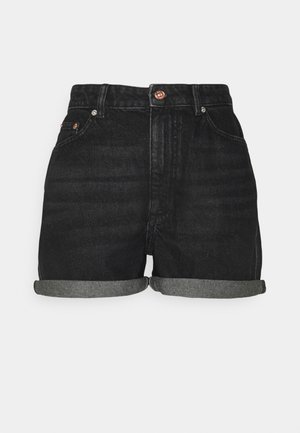 ONLBAY LIFE MOM - Shorts di jeans - black denim