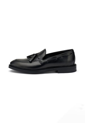 POLISHED WITH TASSELS - Scarpe da barca - black