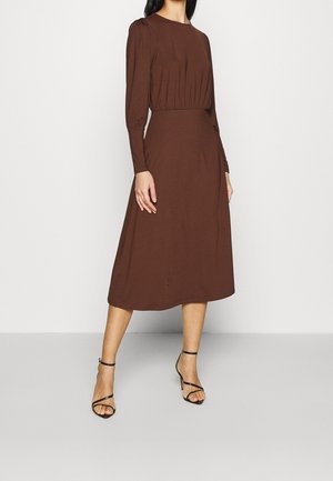 Strickkleid - dark brown