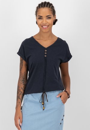 T-shirt con stampa - marine