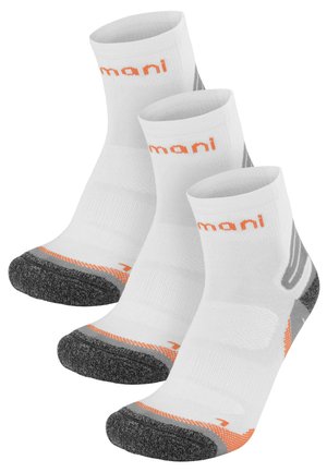 LOW CUT CUSH 3 PACK - Socken - weiß orange