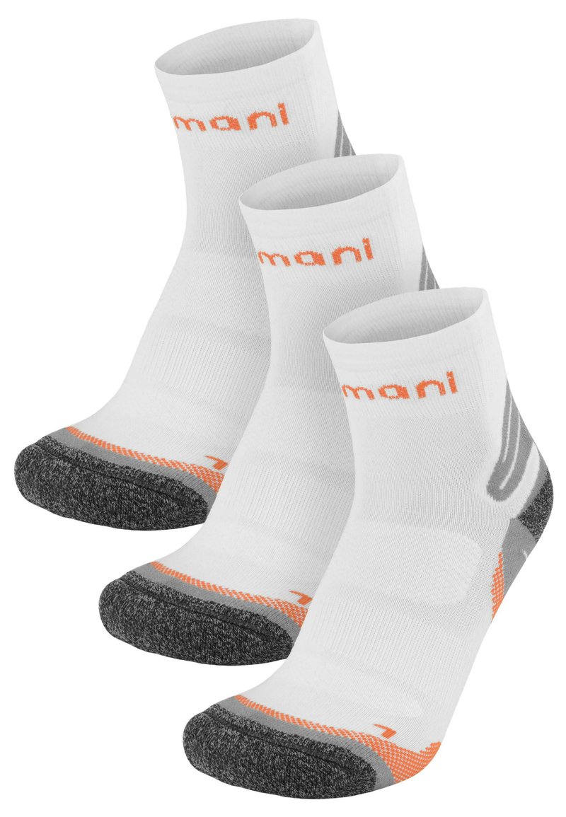 Normani LOW CUT CUSH 3 PACK - Socken - weiß orange