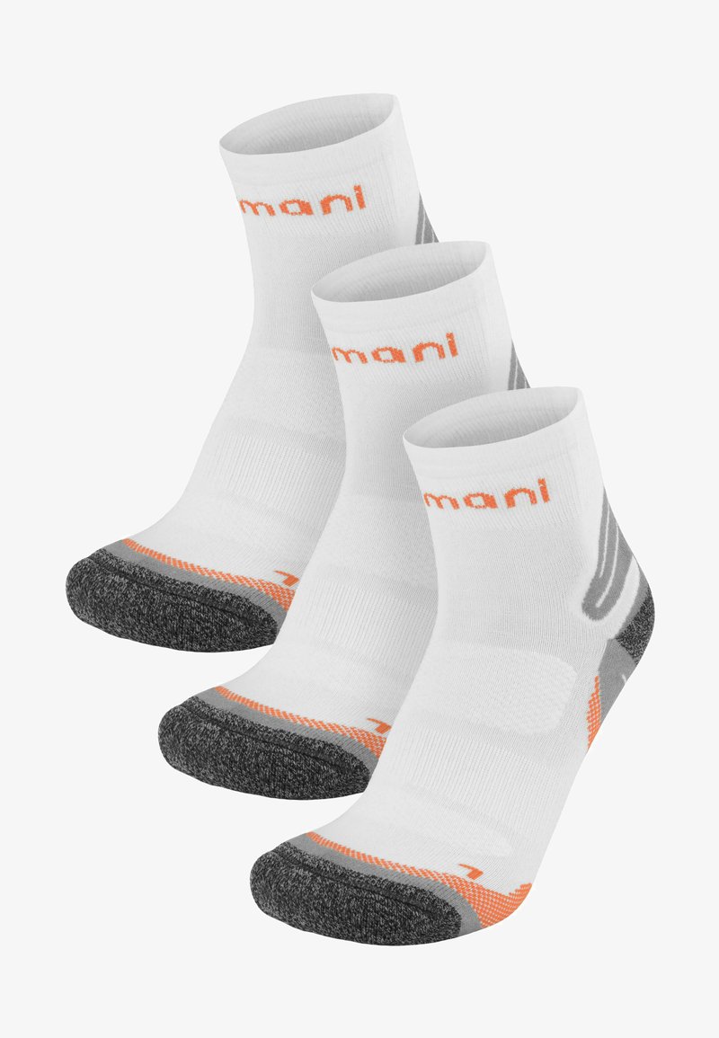 Normani LOW CUT CUSH 3 PACK - Socken - weiß orange
