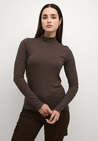 Kaffe - KADREW LONG SLEEVED TOP - Strickpullover - java Thumbnail-Bild 1