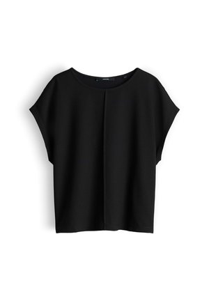 someday., RELAXED MIXED TEXTURE - Blouse - black