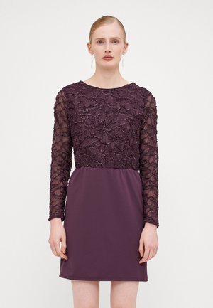 VMELGA SHORT GLITTER DRESS  - Jersey dress - plum perfect