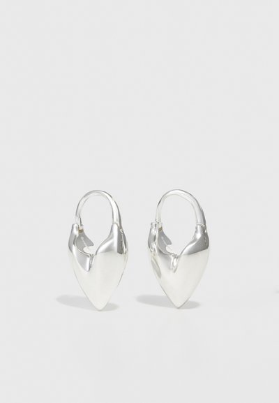 Otiumberg ROSCIDA HEART HOOPS - Σκουλαρίκια - silver-coloured