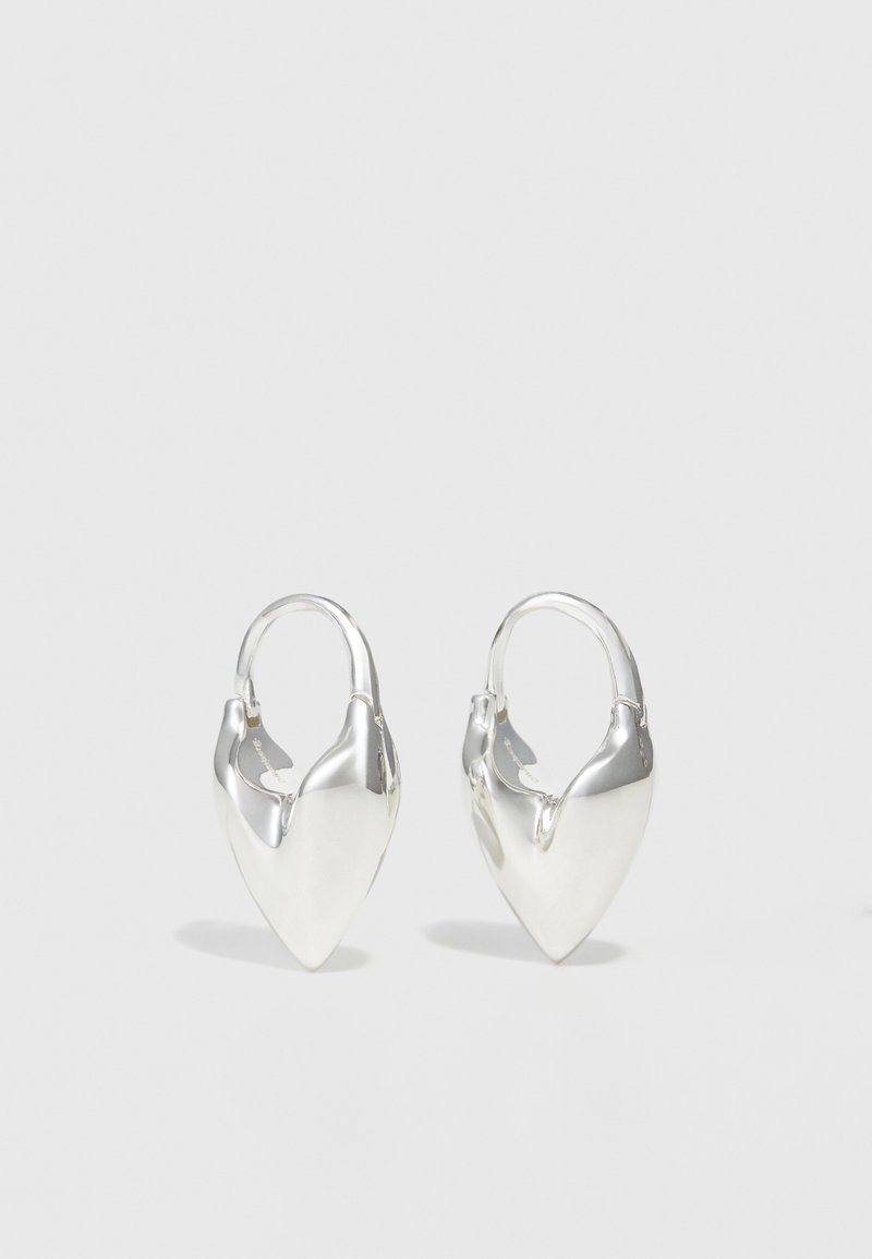 Otiumberg ROSCIDA HEART HOOPS - Korvakorut - silver-coloured