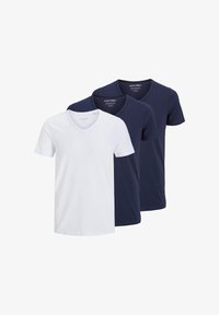 Non sélectionné, dunkelblau/weiß