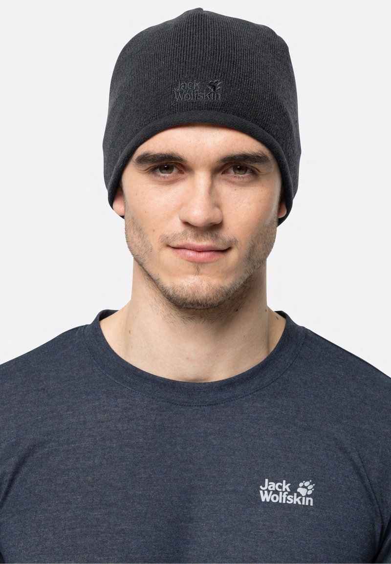 Jack Wolfskin STORMLOCK LOGO Mütze black/schwarz Zalando.de