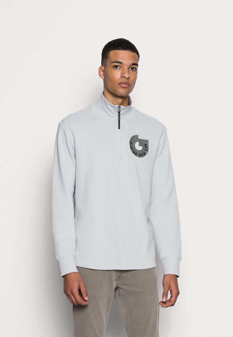 G-STAR JIRGI HALF ZIP - Camisola - grey