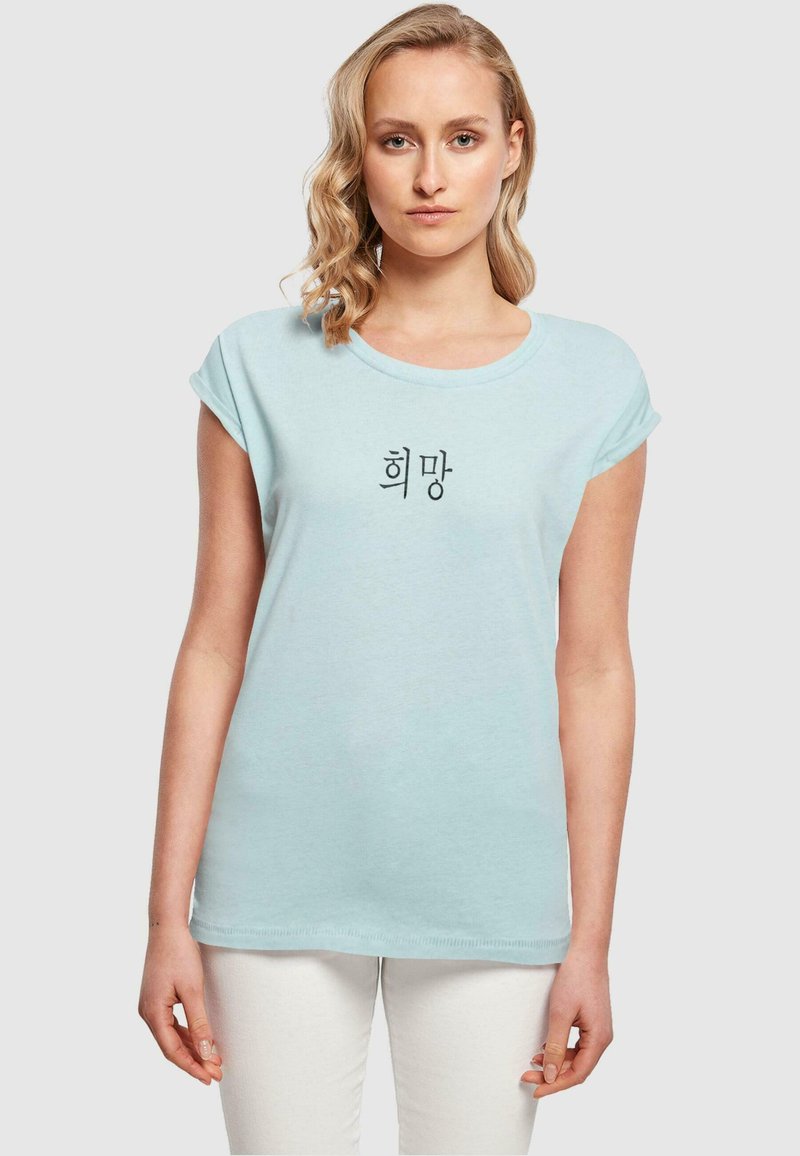 Merchcode K HOPE  - T-shirts med print - ocean blue