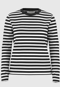 SELECTED FEMME Maglietta Donna A Maniche Lunghe A Righe Orizzontali - Girocollo, Vestibilità Normale, Basic Morbida