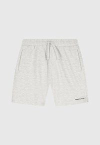 Grijze katoenen shorts met een elastische tailleband en een koordje. Twee zijzakken en het "HANG ELEVEN" logo gedrukt op de linksonder.