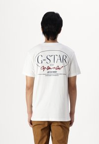 G-STAR CIRCLE  - Print T-shirt - white