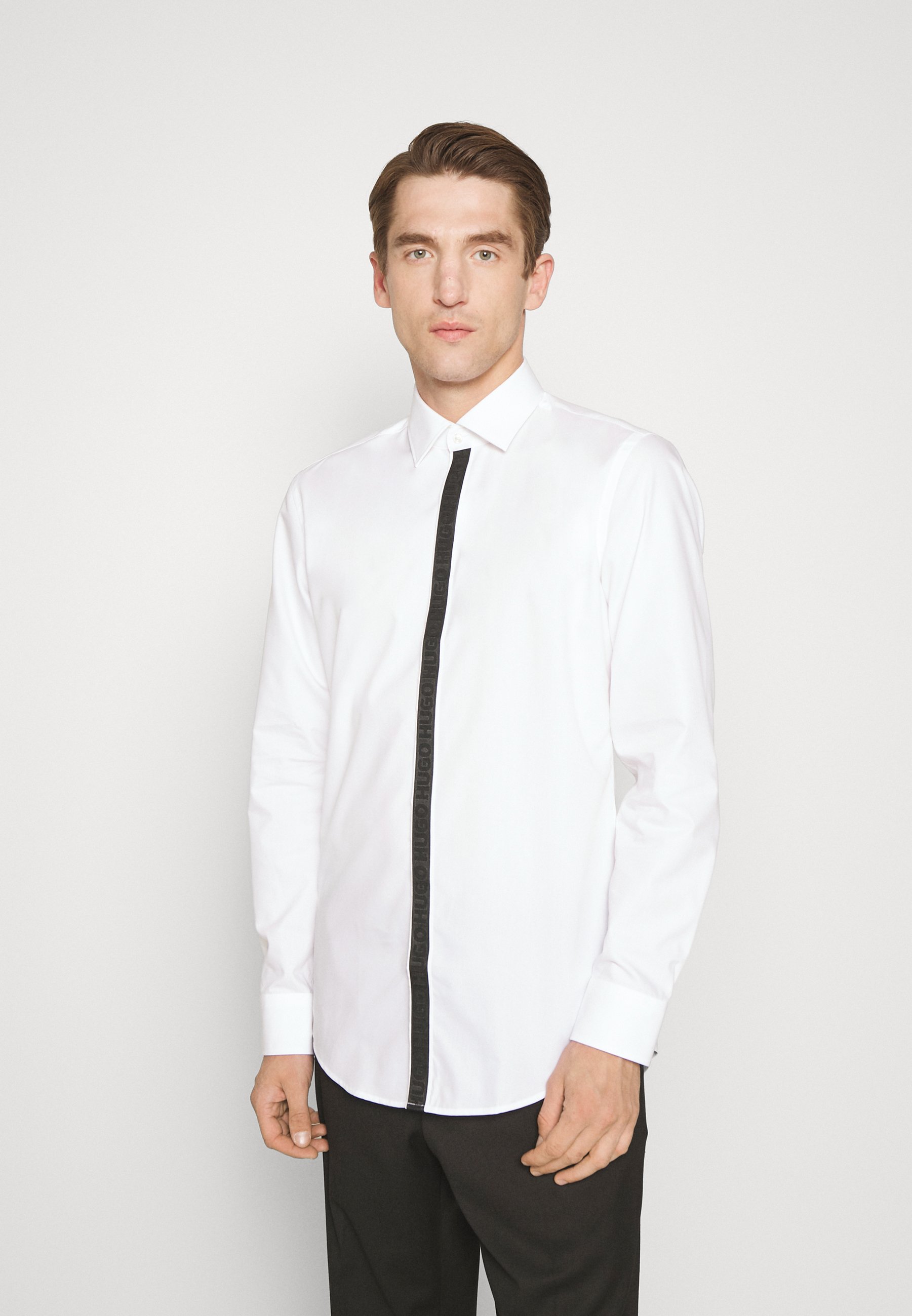 HUGO KEIDI SLIM FIT - Shirt - open white/white - Zalando.co.uk