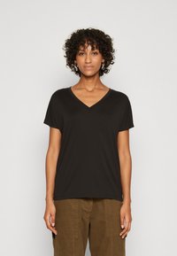 MSCH Copenhagen - V NECK  - Basic póló - black Miniatűr kép 1