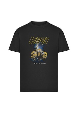 Merchcode, MINIONS STATE OF MIND - T-shirt imprimé - black
