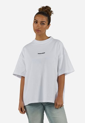 Pegador BRACY HEAVY OVERSIZED TEE - Tricou basic - white/black