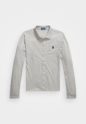 Polo Ralph Lauren BUTTONED PLACKET LONG SLEEVE POLO SHIRT - Hemdbluse - andover heather