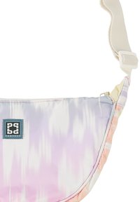 Kleurvolle, lichtgewicht schoudertas met een gradientpatroon in paars, roze en geel. Voorzien van een merkembleem en een verstelbare schouderriem.