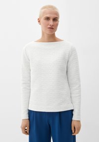 s.Oliver MIT MUSTERSTRUKTUR - Sweater - ecru