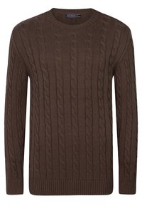 CABLE  - Strickpullover - brown
