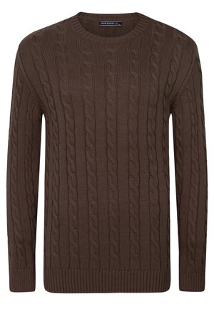 CABLE  - Strickpullover - brown