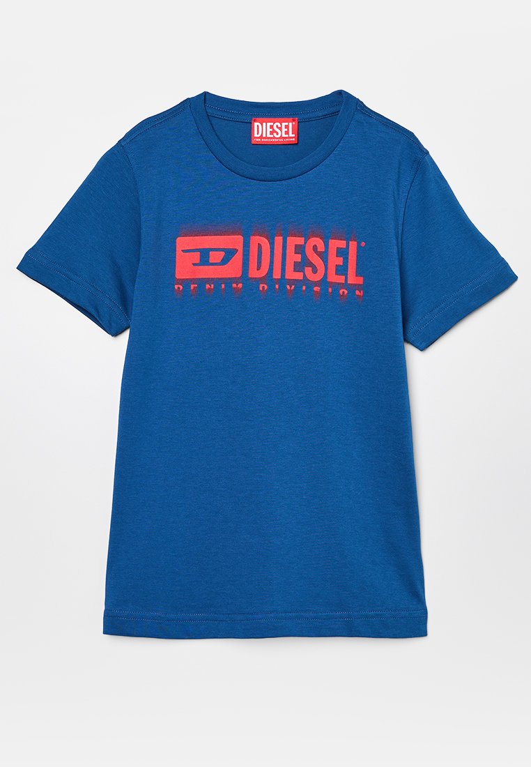 Diesel T-shirt print blauw Diesel T-shirt print blauw