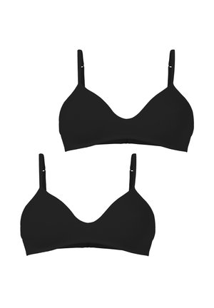 PACK OF 2 PAIRS - Triangle bra - nero