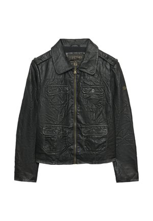Superdry & Co, SUPERDRY ANGELINA FAUX LEATHER JACKET.. - Chaqueta de cuero sintético - black