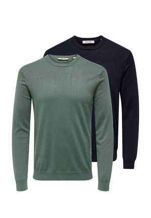 2PACK - Neule - hellgrün   dunkelblau