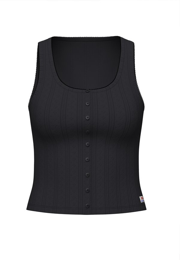 DRY GOODS POINTELLE TANK - Top - anthracite night4